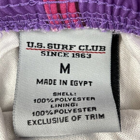 US SURF CLUB HAWAII Swim Trunk Shorts Men’s M Lined Drawstrings Pockets Cupcakes - Picture 6 of 7